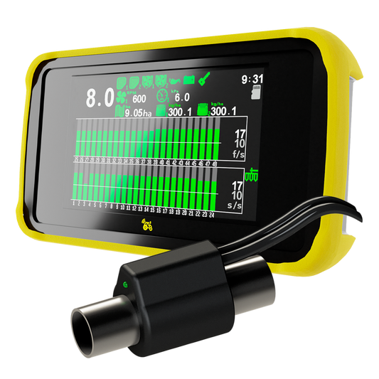 Agriwelt seeding control system with Hectare display and tube sensors