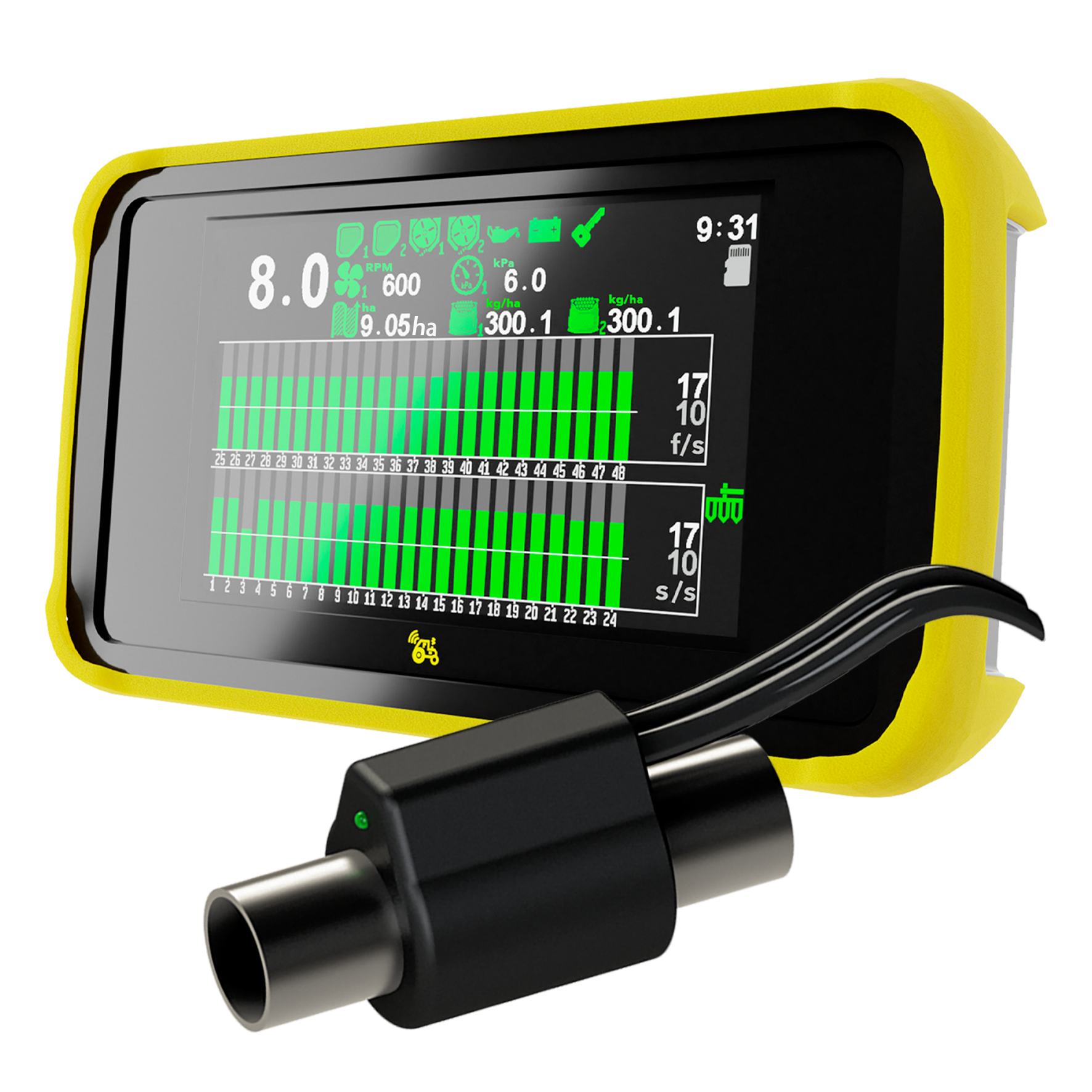Agriwelt Seeding Control System for John Deere, Pöttinger, Amazone, Kinze, Väderstad, Horsch 25mm, 30mm, 32mm sensors.