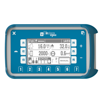 Display Hectare Aqua Ausbringungsmengenkontrolle 