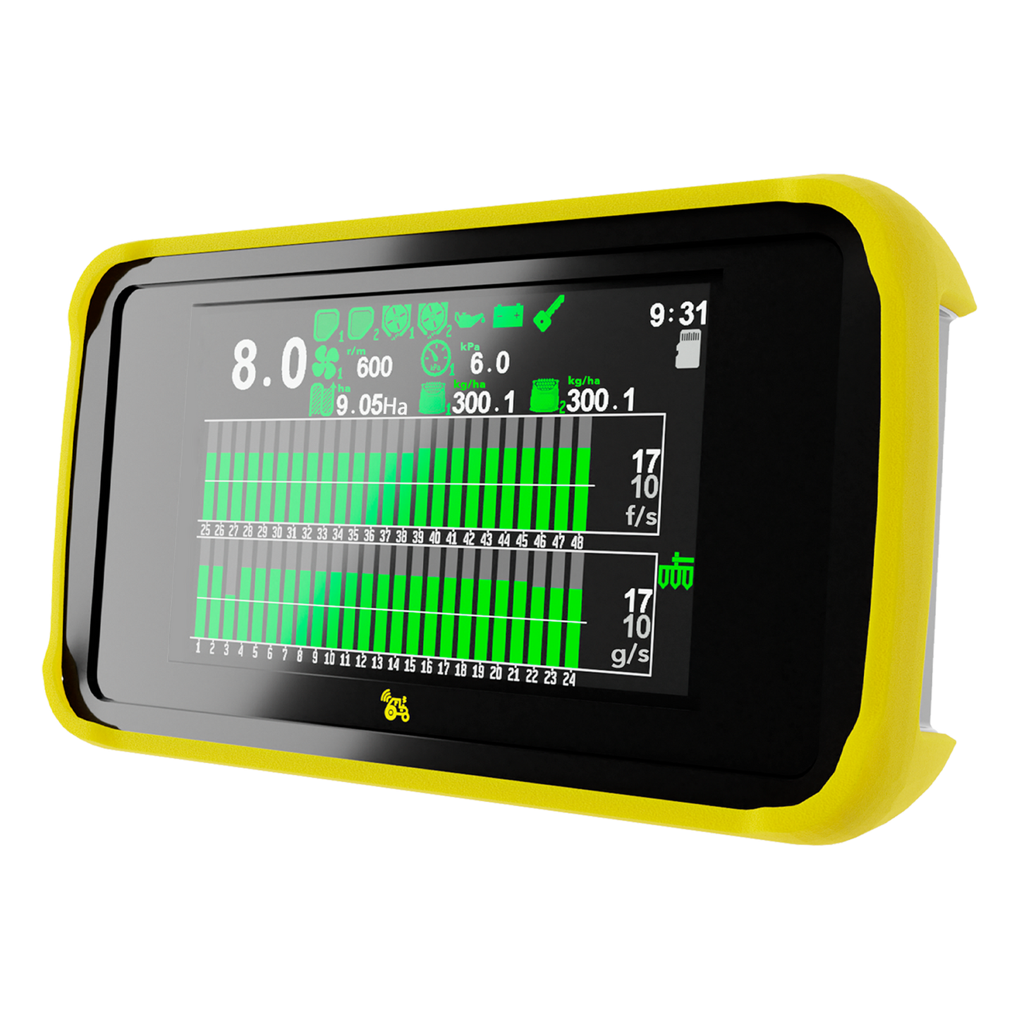 Hectare series seeding control displays