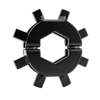 Roue étoile d’impulsion pour arbre hexagonal 25,5 mm (fendue, 8 dents)