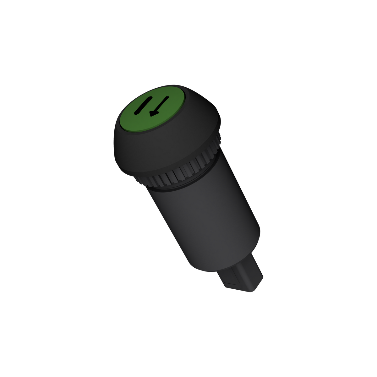 Calibration button for the metering unit