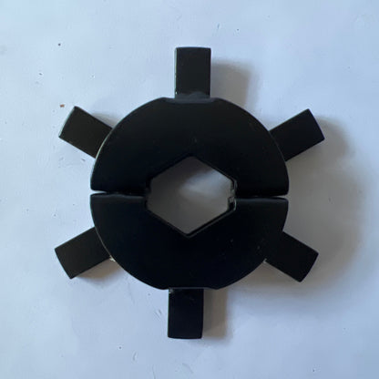 Rotation shunt star wheel for 22.5 mm hex shaft